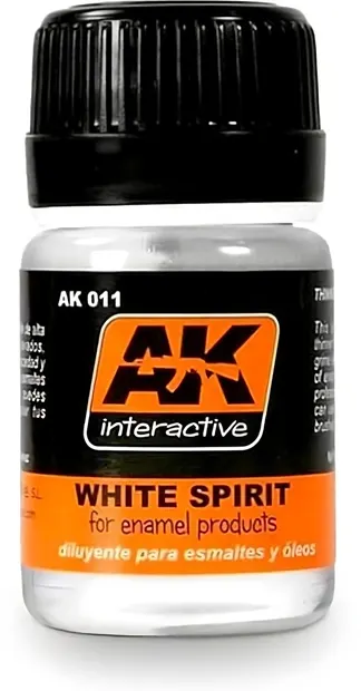 Terebentină pentru email și vopsele în ulei AK Interactive - White Spirit (AK 011) (35 ml)