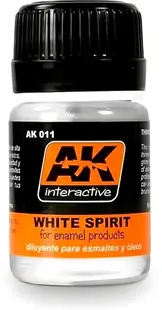 Terebentină pentru email și vopsele în ulei AK Interactive - White Spirit (AK 011) (35 ml)