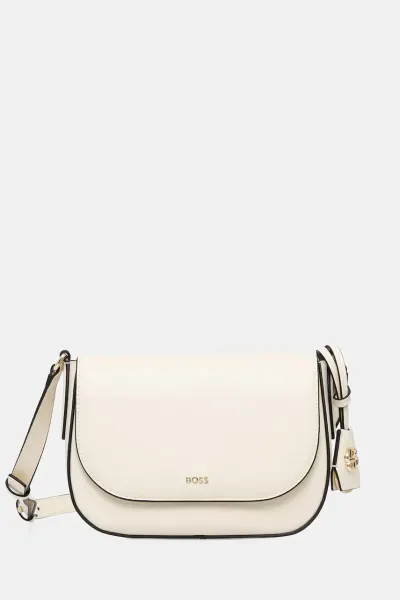 BOSS geantă crossbody pentru femei din piele NUMAH Saddle