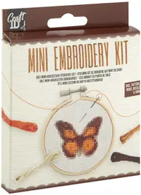 Kit de broderie creativă Grafix - Fluture, 12.5 х 10 cm