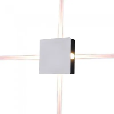 Lampa LED montaj perete 4W 4000K alb neutru IP65 - alb V-TAC SKU-8210