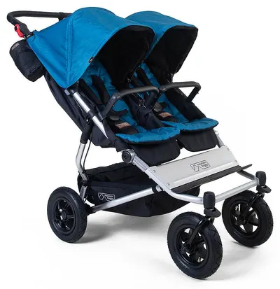 Cărucior pentru gemeni Mountain Buggy - Duet Heritage Plus V4 phil & teds, Ocean