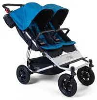 Cărucior pentru gemeni Mountain Buggy - Duet Heritage Plus V4 phil & teds, Ocean