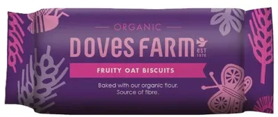 Fursecuri organice din ovăz cu coacăze negre, 200 g, Doves Farm