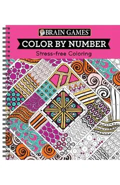 Brain Games - Color by Number: Stress-Free Coloring (Pink)