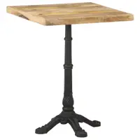 Gossi masa de bistro, 60 x 60 x 77 cm, lemn de mango brut