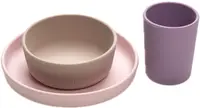 Set de masă pentru copii, format din 3 piese Melii - Roz-mov