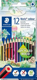 Creioane colorate Staedtler Noris Colour 185 - 12 culori + Noris