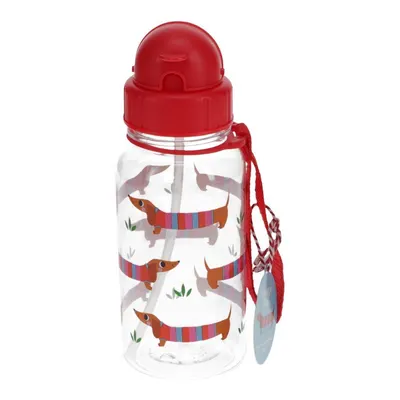 Sticlă pentru copii roșie din tritan 500 ml Sausage Dog – Rex London