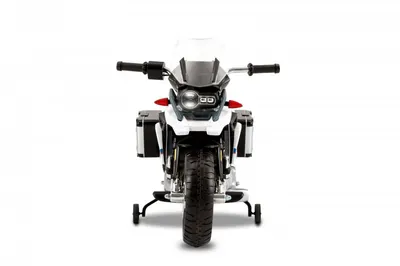 Motocicleta electrica pentru copii BMW R 1200 Adventure GS 15W cu roti ajutatoare, compartiment depozitare, radio si lumni