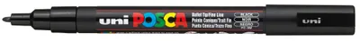 Marker permanent pe baza de apa Uniball Posca - Negru, 0.7 mm