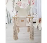 Leagan pentru copii si bebelusi Catifea Velvet perna detasabila ursulet Teddy Mint