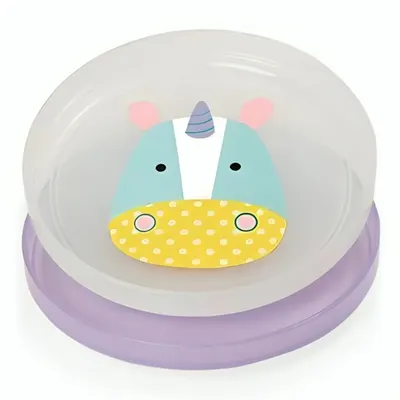 Set farfurii anti-alunecare Unicorn, 2 bucati, Skip Hop