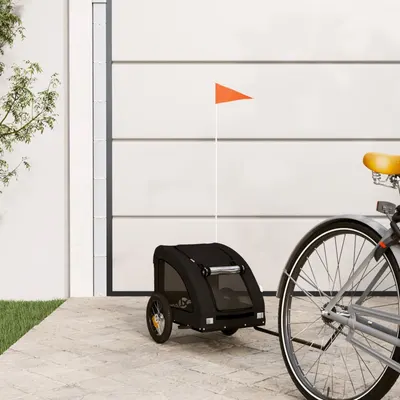 Gossi remorca bicicleta animale companie, negru, textil oxford/fier