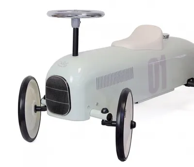 Masinuta pentru copii Vilac Vintage metalica, ride-on verde salvie