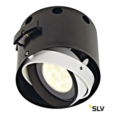 AIXLIGHT PRO FLAT cadrumic 1 rotund montare, negru