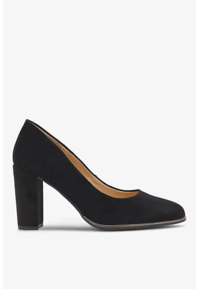 Pantofi dama Piele intoarsa - Negru