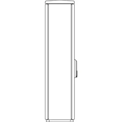 Cable management enclosure 1 door, F5, RAL7032, IP44