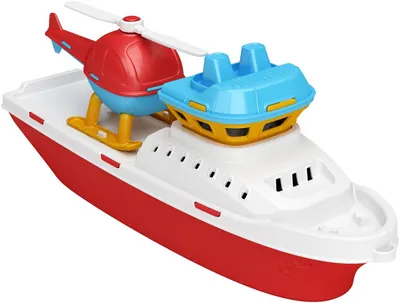 Jucărie pentru copii Adriatic - Navă de cercetare cu elicopter, 42 cm
