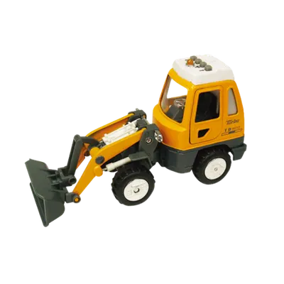 Utilaj de constructii de jucarie cu sunete si lumini, 16-18 cm, incarcator frontal