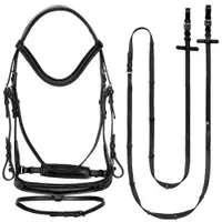 Frâu anatomic din piele Electra pentru cai EQUESTRIAN QUEEN