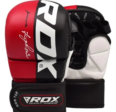 Mănuși Grappling RDX Rex Piele Maya Hide Roșu - L