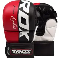 Mănuși Grappling RDX Rex Piele Maya Hide Roșu - L