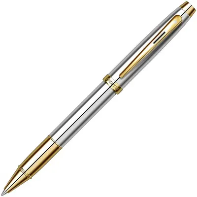 Roller Sheaffer 100 - Chrome with Gold Trims
