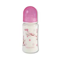 Sticlă de plastic cu gură largă Baby Nova PA - 300 ml, roz