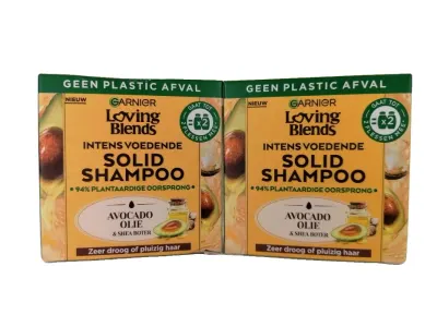 PROMO!Garnier Loving Blends Sampon solid 60 g Avocado Oil&Shea Butter 1+1 GRATIS!