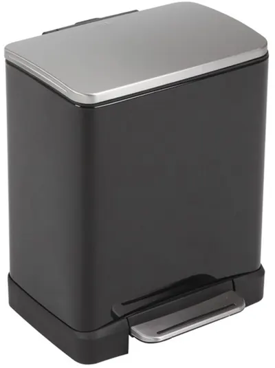 Coș de gunoi EKO Europe - E-Cube, 12 l, negru