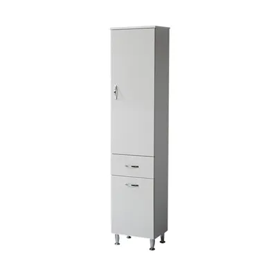 Dulap soldat baie Olimpos alb 40x190 cm