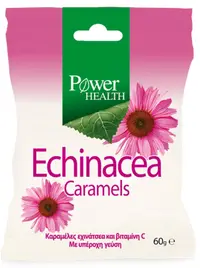 Echinacea Caramels Pastile pentru gât, 60 g, Power of Nature