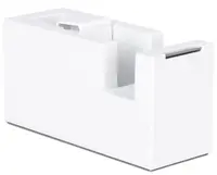 Suport pentru bandă adezivă Deli NuSign - ENS121, de birou, pentru 19 mm, alb