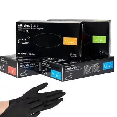 Manusi Nitril Nitrylex Black Masura M