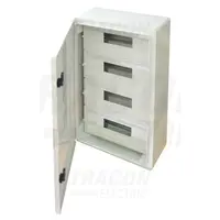 Cutie distributie modulara din mat.plastic TME604020M 4×17 mod, H×W×D=600×400×200mm, IP65, IK10, 1000V AC/DC