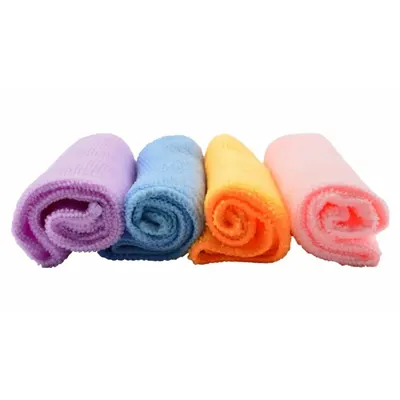 Lavete din Microfibra, 30 x 30 cm, Diverse Culori, 4 Bucati, Perfect Home