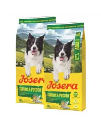 JOSERA Salmon and Potato Adult 2x12,5kg hrană fără cereale pentru câini cu digestie sensibilă