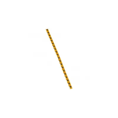 Eticheta Duplix - negru capital letter on yellow backgrotund - ''M''