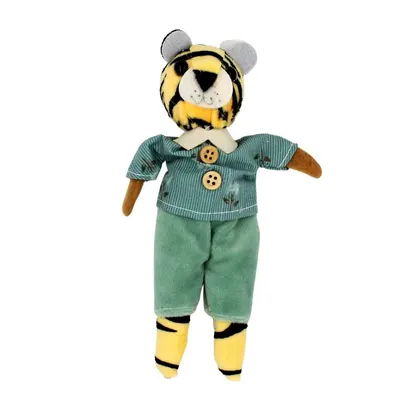 Decorațiune Zooky animăluț tigru cu pantaloni verzi