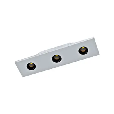 Module 3flg. Spot 24W 3000K aluminium anodised L-285mm