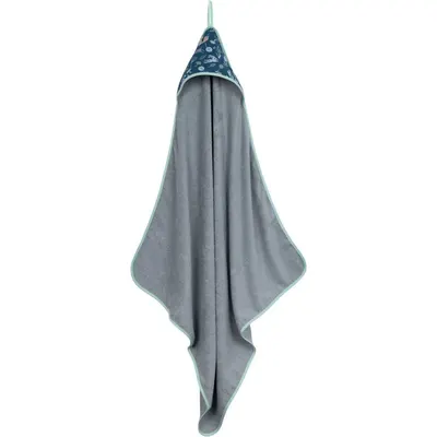 Prosop de baie Infantilo cu gluga 100x100 cm padure navy gri