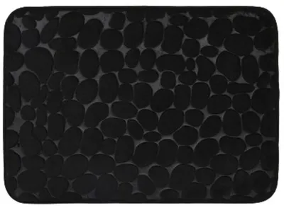 Covoraș de baie Inter Ceramic - Coral fleece, 50 x 70 cm, negru