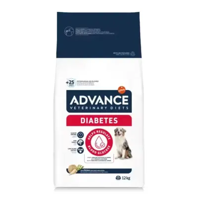 Hrana dietetica pentru caini Advance Veterinary Diets Diabetes 12 kg