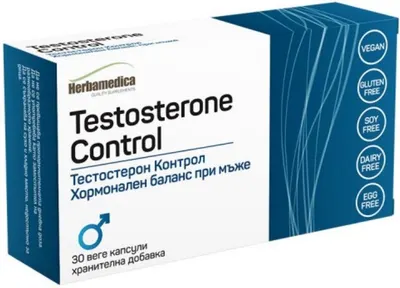 Testosterone control, 30 capsule vege, Herbamedica