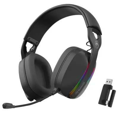 Căști gaming Marvo - Pulz 70W, wireless, negre