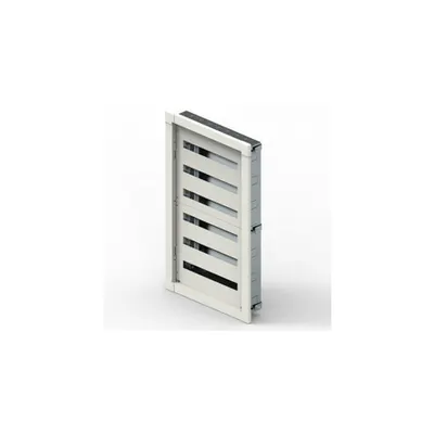 Tablou metalic modular XL³ S 160 montaj incastrat 36-module pe rand cu fixing lugs - RAL 9003 - 6 randuri - 216 module - 1112x883x138 mm