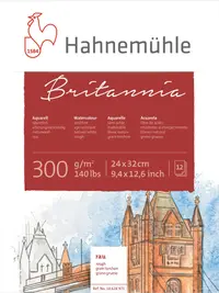 Bloc de schițe Hahnemuhle Britania - 24 x 32 cm, hârtie aspră, 12 coli