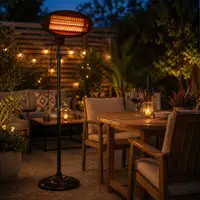 Încălzitor infraroșu de terasă, 2000W, 3 trepte de putere, înălțime reglabilă până la 210 cm, încălzire radiantă
