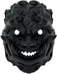 3D Print 3D Morph Lab - Foo lion, mască de purtat, negru